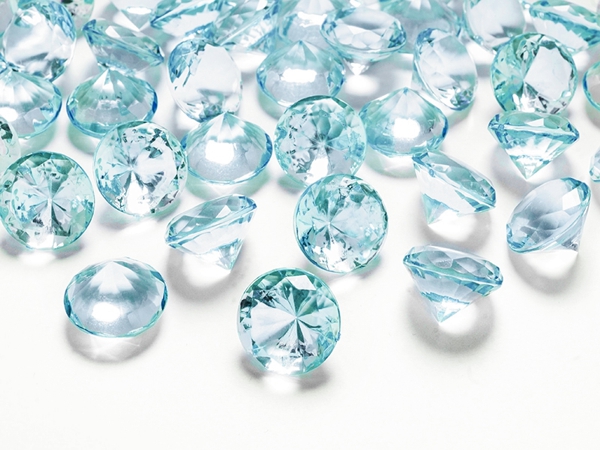 Konfetti-XL-Diamanten-aquamarinblau-kristallklar-Tischdekoration-Dekoration-Hochzeit-Streudekoration-Geburtstag-Party
