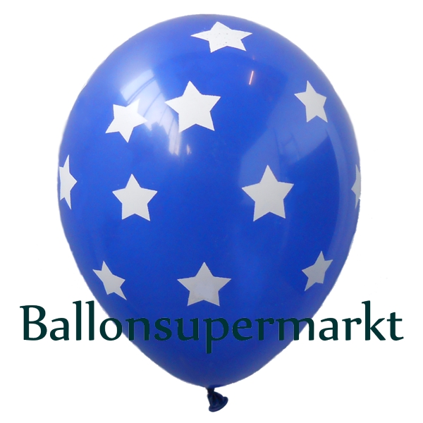 Latexballons-Sterne-Blau-Dekoration-zu-Silvester-Neujahr-Partydekoration-Geburtstag