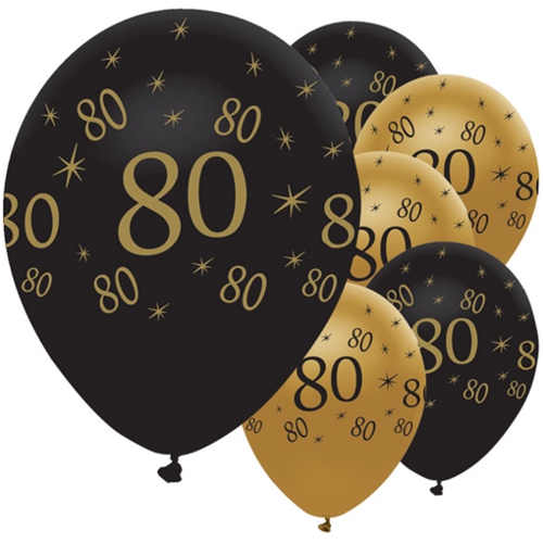 Latexballons-Zahl-80-Black-and-Gold-Luftballons-zum-80.-Geburtstag-Dekoration-Jubilaeum