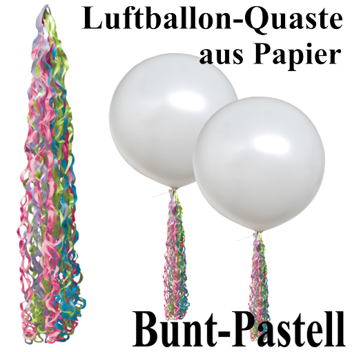 Luftballon-Quaste-aus-Papier-Pastell-Bunt
