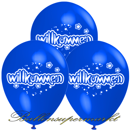 Luftballons-Willkommen-blau-3-Stueck