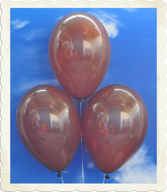 Luftballons aus Natur-Latex, 30 cm, Braun, gute Qualität