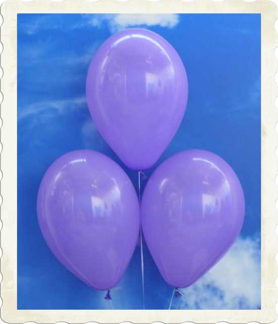 Luftballons aus Natur-Latex, 30 cm, Lila, gute Qualität