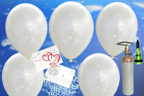 Luftballons-zur-Hochzeit-50-Luftballons-Just-Married-elfenbeinfarben-Helium-Set