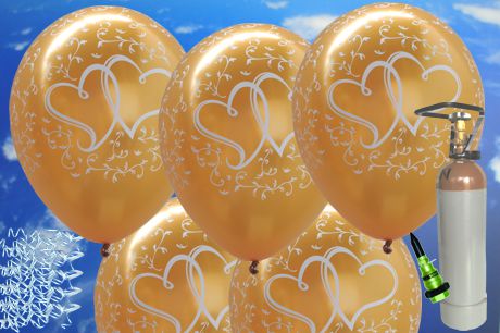 Luftballons-zur-Hochzeit-50-Luftballons-in-Gold-Verliebte-Herzen-5-Liter-Helium-Set-mit-Ballonflug-Karten