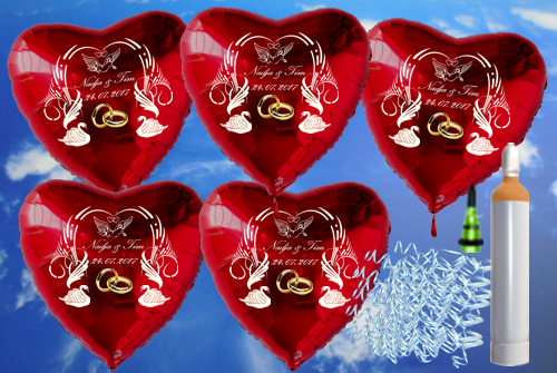 Luftballons-zur-Hochzeit-steigen-lassen-rote-Herzluftballons-mit-Namen-des-Hochzeitspaares-und-Datum-des-Hochzeitstages-Helium-Mehrweg-Set