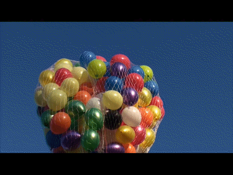Netz für Luftballons, Ballonmassenstart, Ballonflug-Wettbewerb, Ballonnetz