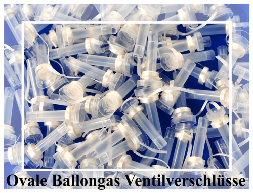 Ovale Ballongas Ventilverschlüsse für Luftballons aus Latex