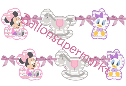 Party-Banner-Minnie-Maus-Infant-Dekoration-Babyparty-1-Kindergeburtstag-Daisy-Duck-Disney