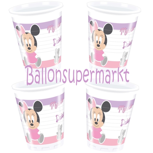 Partybecher-Minnie-Maus-Infant-Dekoration-Kindergeburtstag-Kleinkind-Walt-Disney