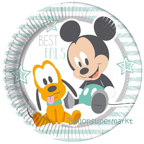 Partyteller-Micky-Maus-Infant-Partydekoration-Kindergeburtstag-Kleinkind-Disney