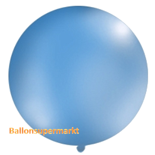 Riesenballon-grosser-Ballon-aus-Latex-100-cm-Pastell-Blau
