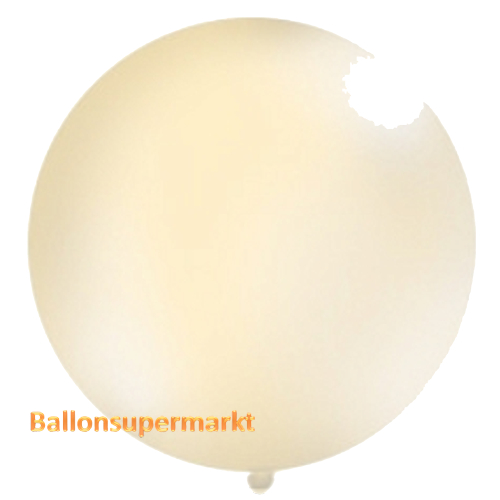 Riesenballon-grosser-Ballon-aus-Latex-100-cm-Pastell-Creme