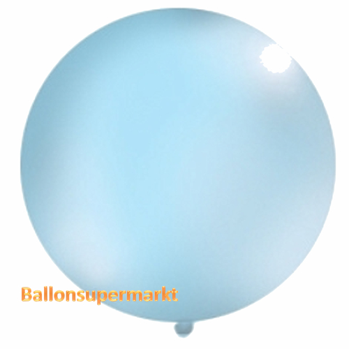 Riesenballon-grosser-Ballon-aus-Latex-100-cm-Pastell-Himmelblau