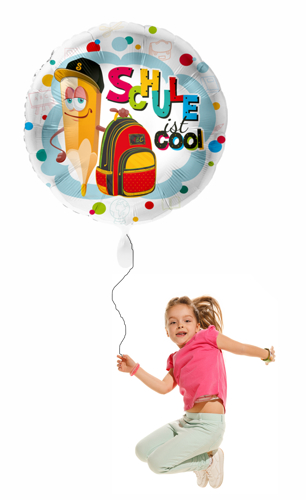 Schule-ist-cool-weisser-71-cm-Luftballon-mit-Helium-zum-Schulanfang-zur-Einschulung-als-Geschenk