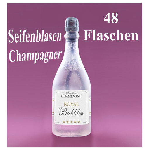 Seifenblasen-Hochzeit-48-Flaschen-Champagner