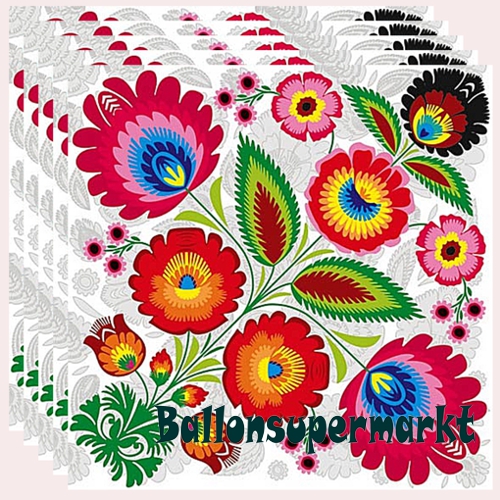 Servietten-Flower-Power-Hippie-70er-Jahre-Mottoparty-florales-Muster