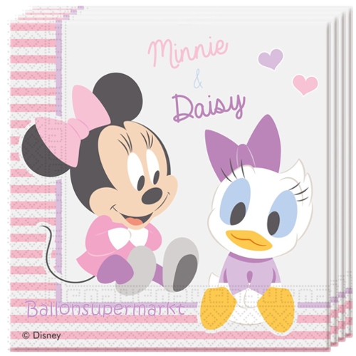 Servietten-Minnie-Maus-Infant-Tischdekoration-Kindergeburtstag-Disney-Kleinkind
