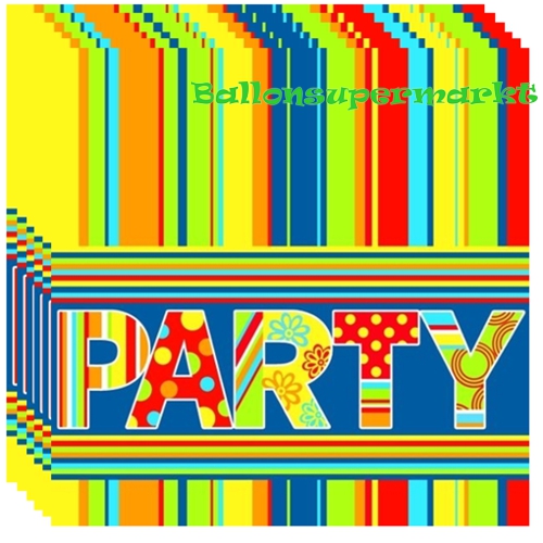 Servietten-Party-Dekoration-zum-Geburtstag-Fest-Feier-Karneval