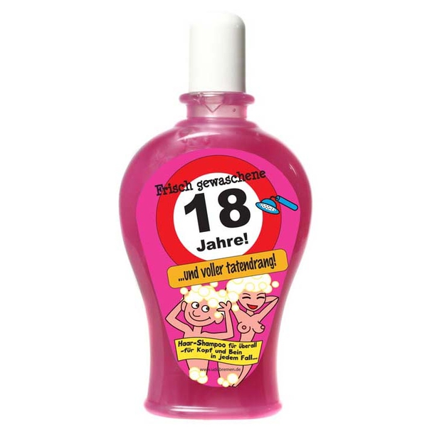 Shampoo-Frisch-gewaschene-18-Jahre-Gagartikel-zum-18 Geburtstag