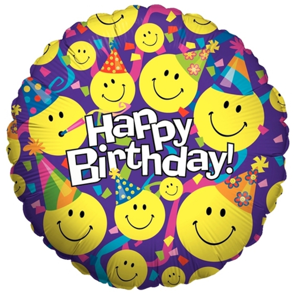 Ballonsupermarkt-Onlineshop.de - Geburtstags-Luftballon Happy Birthday