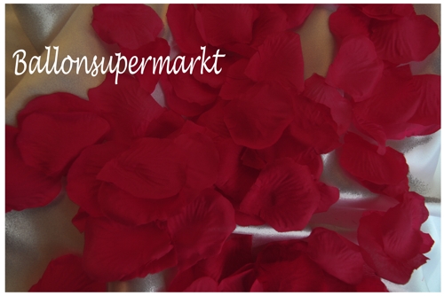 Rosenblätter in Dunkelrot, Streudekoration und Tischdekoration, Hochzeit, Partydekoration, Festdekoration