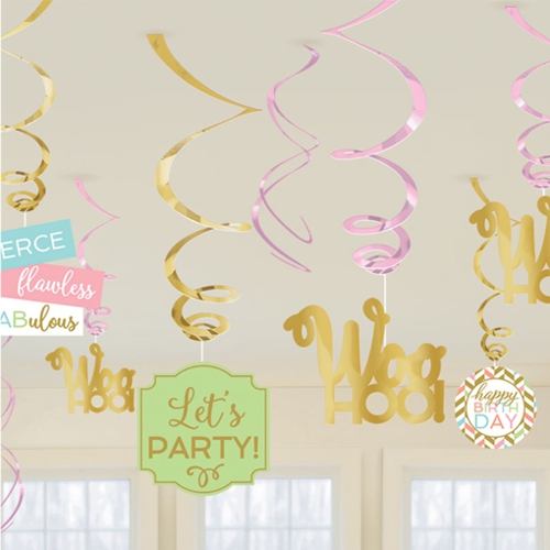 Swirl-Dekoration-Confetti-Fun-Birthday-Dekoration-Geburtstag-Fest-Feier-Partydeko