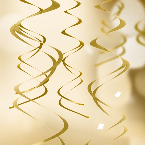 Swirl-Dekoration-gold-Silvesterparty-Raumdeko-zu-Neujahr-und-Weihnachten