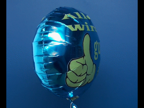 Alles wird gut! Luftballon mit Helium