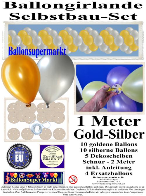 ballongirlande-selbstbau-set-girlande-aus-luftballons-zum-selbermachen-gold-silber-1m