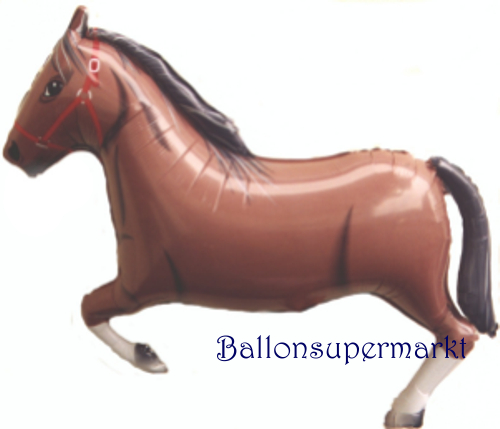 braunes-Pferd-Luftballon-aus-Folie