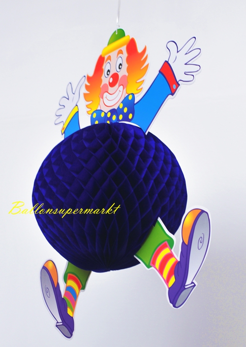 deko-clown-zum-haengen-festdeko-mit-blauem-wabenball