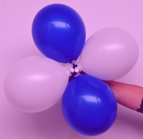 Dekoscheibe aus Kunststoff mit Luftballons