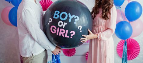 gender reveal luftballons