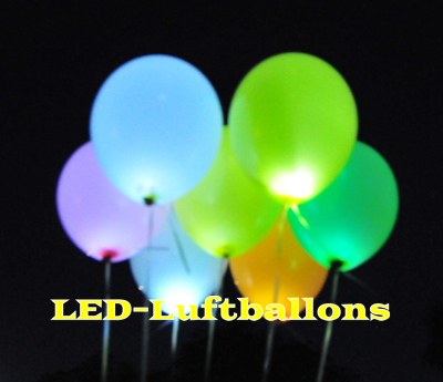led luftballons, leuchtende ballons aus latex