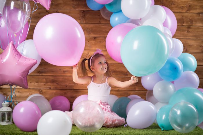 Luftballons zur Freude der Kinder