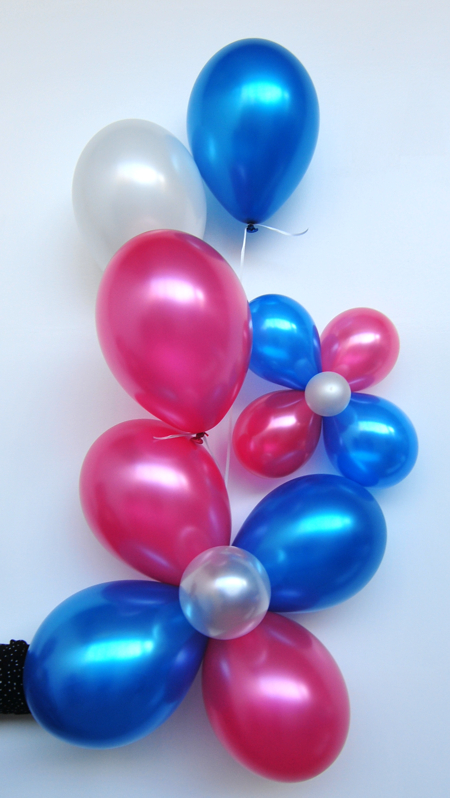 Dekoration Luftballons Frankreich Farben