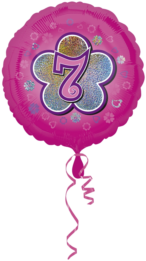 Luftballon aus Folie mit Helium, 7