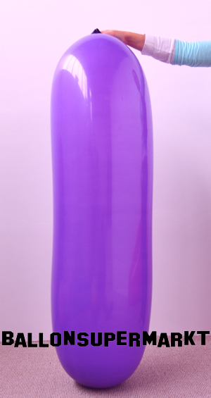 Banner Luftballon, 150 cm x 60 cm, bunte Partydekoration, zu Freizeit, Spaß und Spiel, großer violetter riesiger Banner-Ballon
