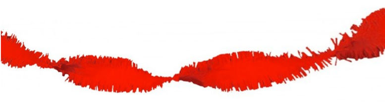 Girlande Rot Wirblergirlande, Drehgirlande aus Papier, 6 Meter, Festdekoration mit Girlanden
