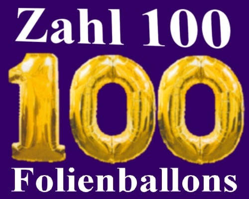 Dekoration aus Luftballons zum 100. Zahl Hundert
