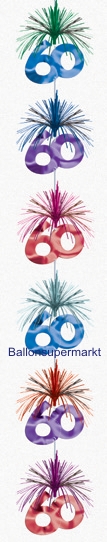 Zahlenkette Zahl 60, Dekoration zum 60. Geburtstag
