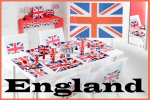 England Party, Partydekoration und Festdekoration