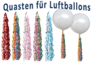 Ballonquasten, Quasten für Luftballons