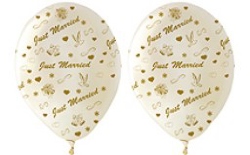 Just Married: Luftballons Hochzeit