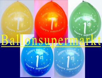 Luftballons-erster-Geburtstag-Dekoration-Luftfuellung