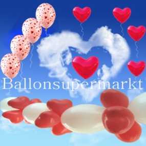 Ballons-Hochzeit-Dekoration-mit-Herzen