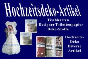 Hochzeitsdeko-Artikel - Hochzeitsdeko-Artikel