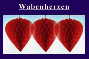 Wabenherzen Rot - Wabenherzen Rot