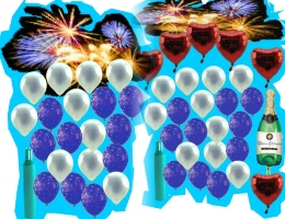 Silvester mit Ballons - Silvester mit Ballons